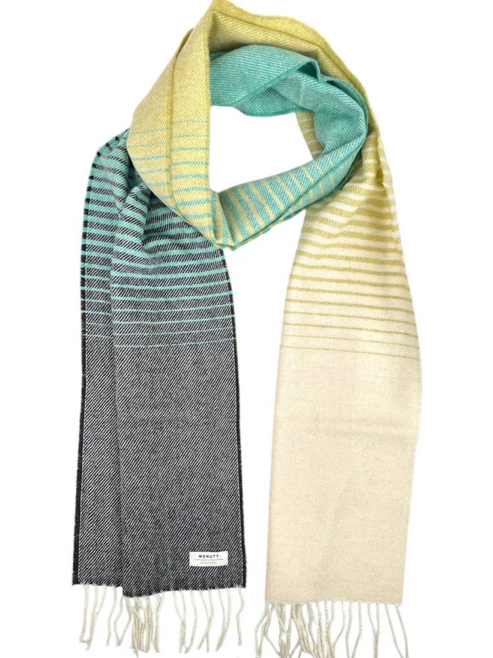 McNutt of Donegal Jasmine Ombré Merino Lambswool Scarf woven in Ireland NWT - Picture 12 of 15